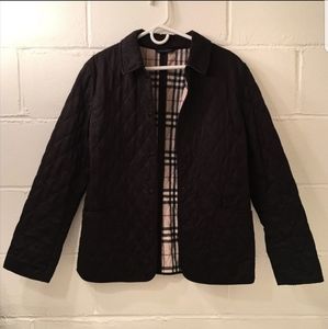 Black Burberry Jacket, Quilted 🖤